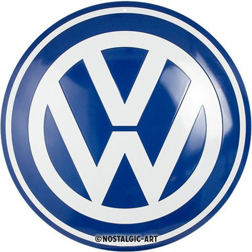 Blechschild VW rund 1